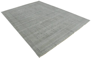 Luxury Hand knotted Wool 8x10 Gray Area Rug | EMP4