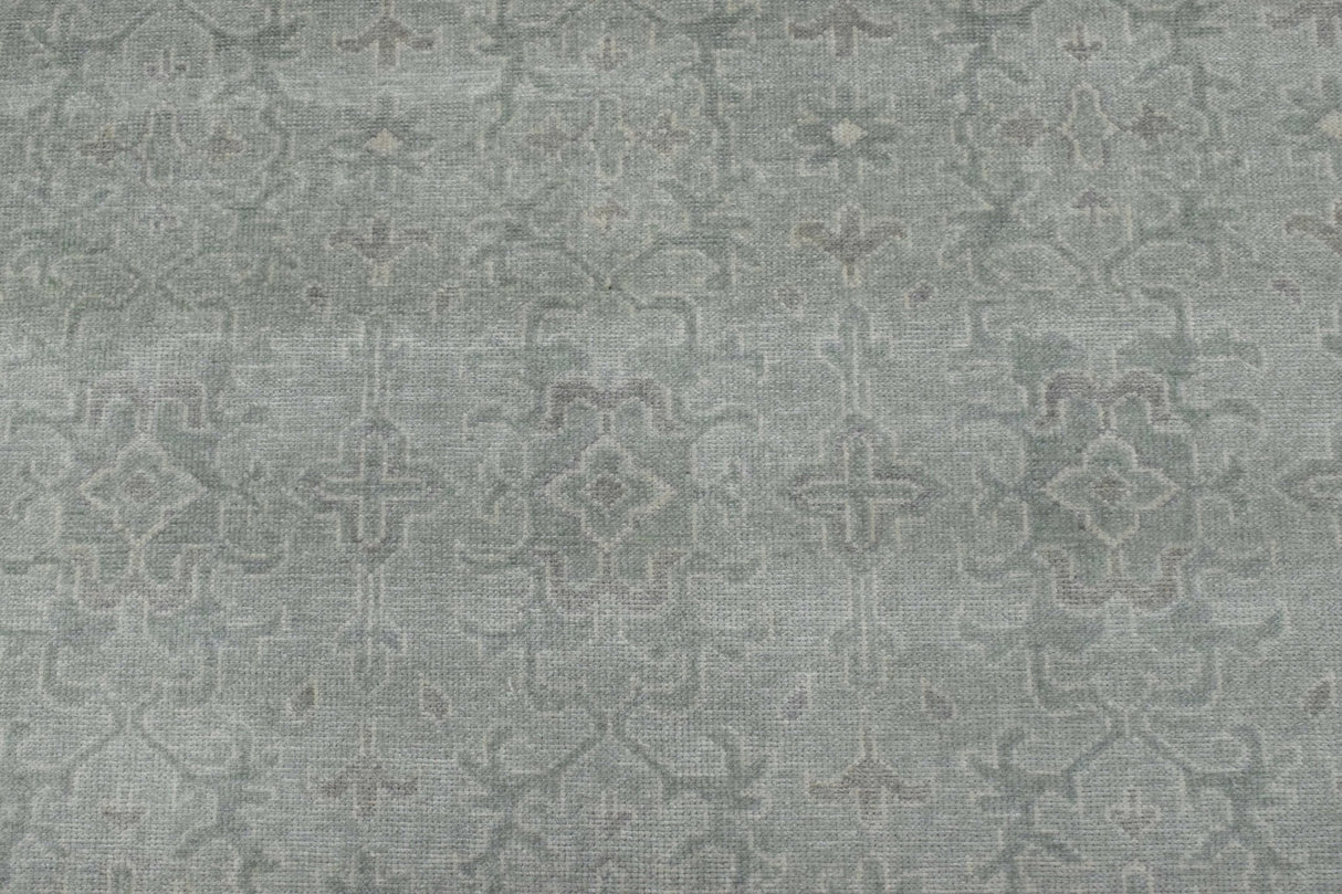Luxury Hand knotted Wool 8x10 Gray Area Rug | EMP4