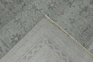 Luxury Hand knotted Wool 8x10 Gray Area Rug | EMP4