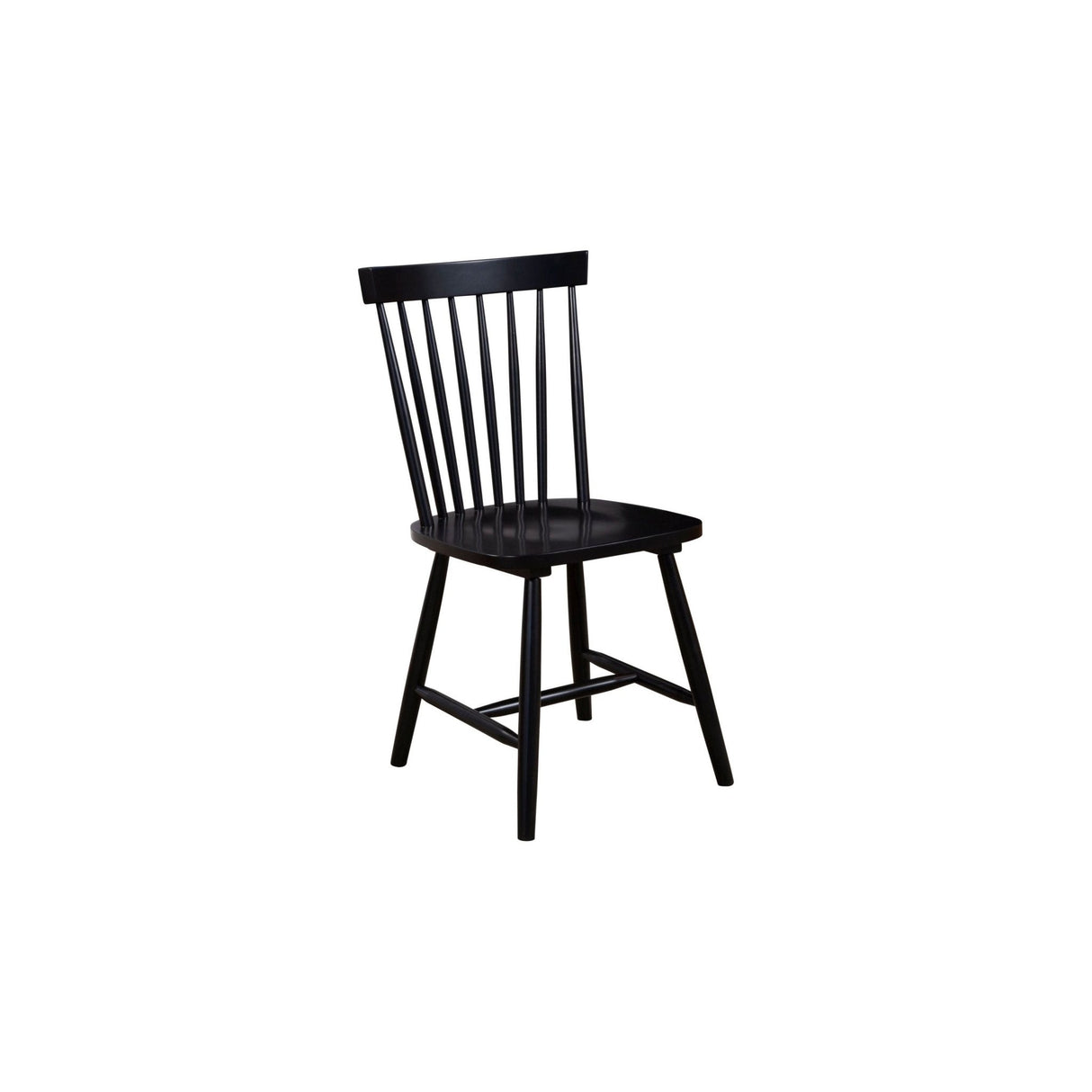 Lyra Set of 2 Windsor Chairs, Black