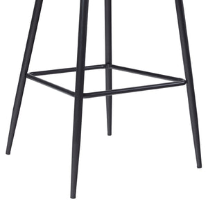 Lytton Modern Minimalist Upholstered Bar Stool, Set of 2