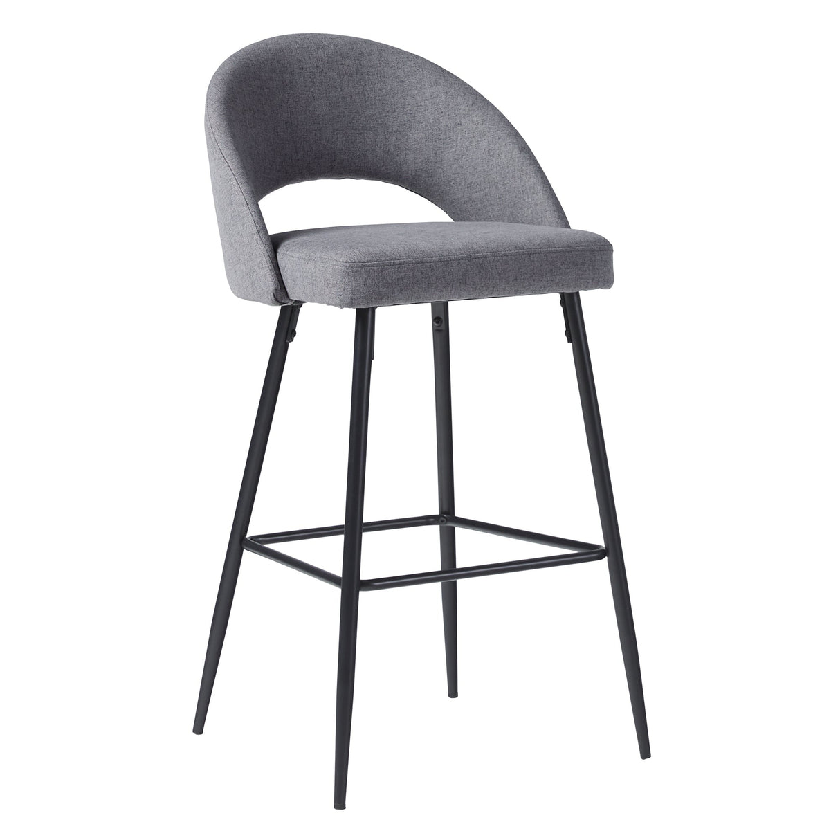 Lytton Modern Minimalist Upholstered Bar Stool, Set of 2