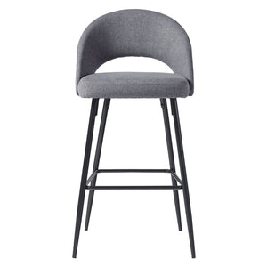 Lytton Modern Minimalist Upholstered Bar Stool, Set of 2