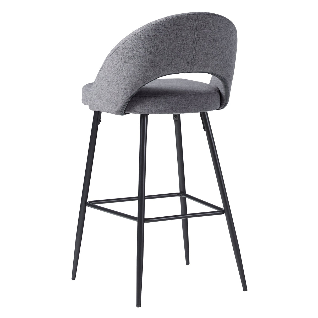 Lytton Modern Minimalist Upholstered Bar Stool, Set of 2