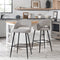 Lytton Modern Minimalist Upholstered Bar Stool, Set of 2