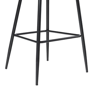 Lytton Modern Minimalist Upholstered Bar Stool, Set of 2