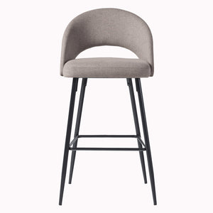 Lytton Modern Minimalist Upholstered Bar Stool, Set of 2