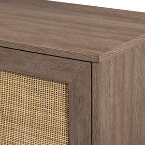 Madison 2-Door Rattan TV Stand