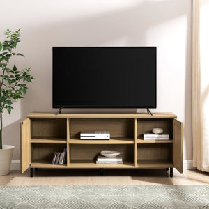 Madison 2-Door Rattan TV Stand