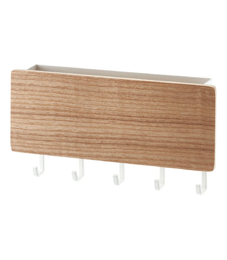 Magnetic Key Rack - Steel + Wood