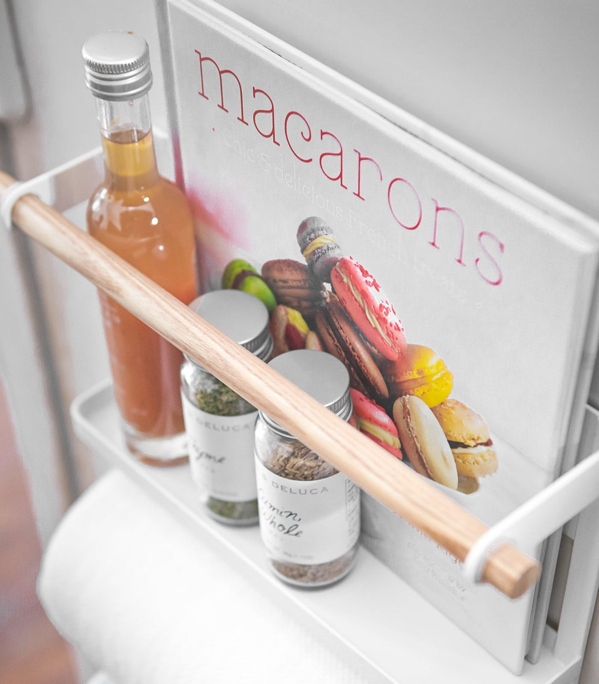 Magnetic Kitchen Organizer - Steel + Wood