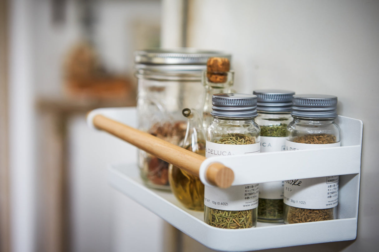 Magnetic Storage Caddy - Steel + Wood