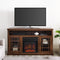 Magnolia Classic Glass Door Highboy Fireplace TV Stand