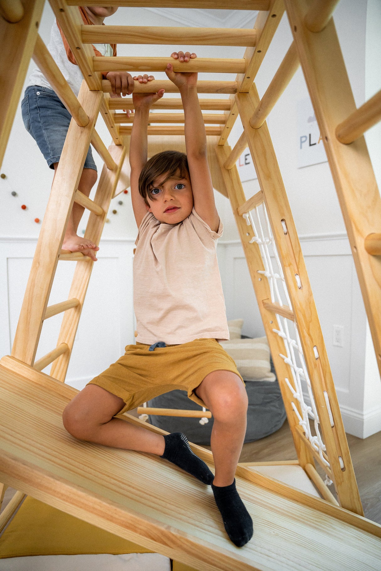 Magnolia Cocomelon 7-in-1 Wooden Indoor Playset – Montessori Climber for Toddlers