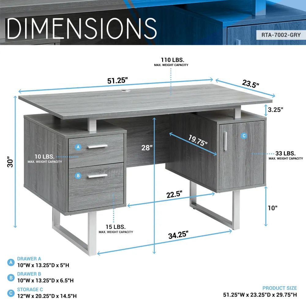 Malaga Modern Office Desk