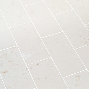 Mayra White Limestone Honed Floor and Wall Tile - Livfloors Collection