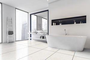 Mayra White Limestone Honed Floor and Wall Tile - Livfloors Collection