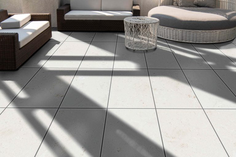 Mayra White Limestone Honed Floor and Wall Tile - Livfloors Collection