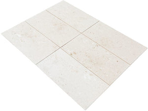 Mayra White Limestone Honed Floor and Wall Tile - Livfloors Collection