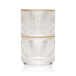 Meridian Crystal Lowball Tumblers Set of 2