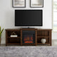 Merrick Open Shelf Fireplace TV Stand