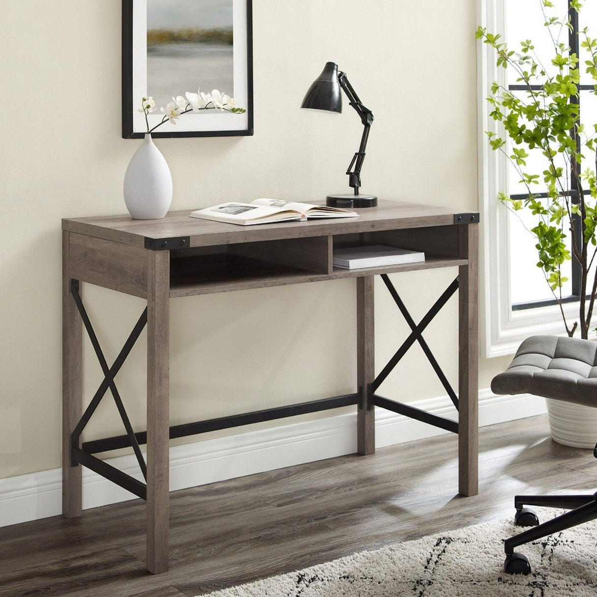 Metal X Desk