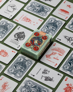 Mini "Flea Circus" Playing Cards