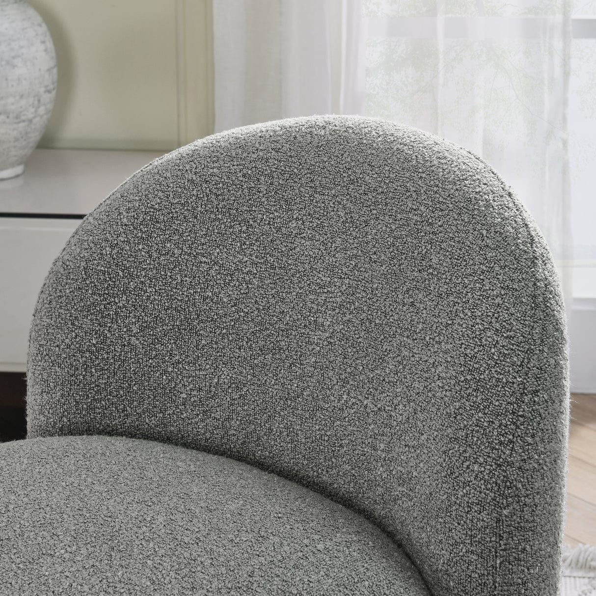 Minimalist Plush Accent Chair
