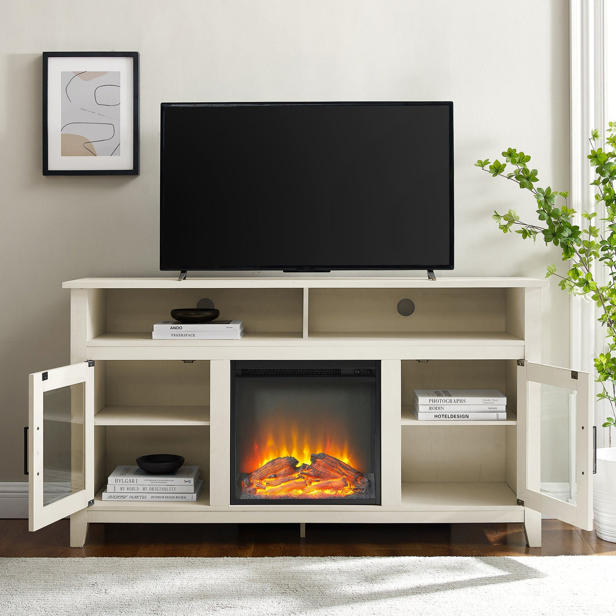 Miro Fireplace TV Stand