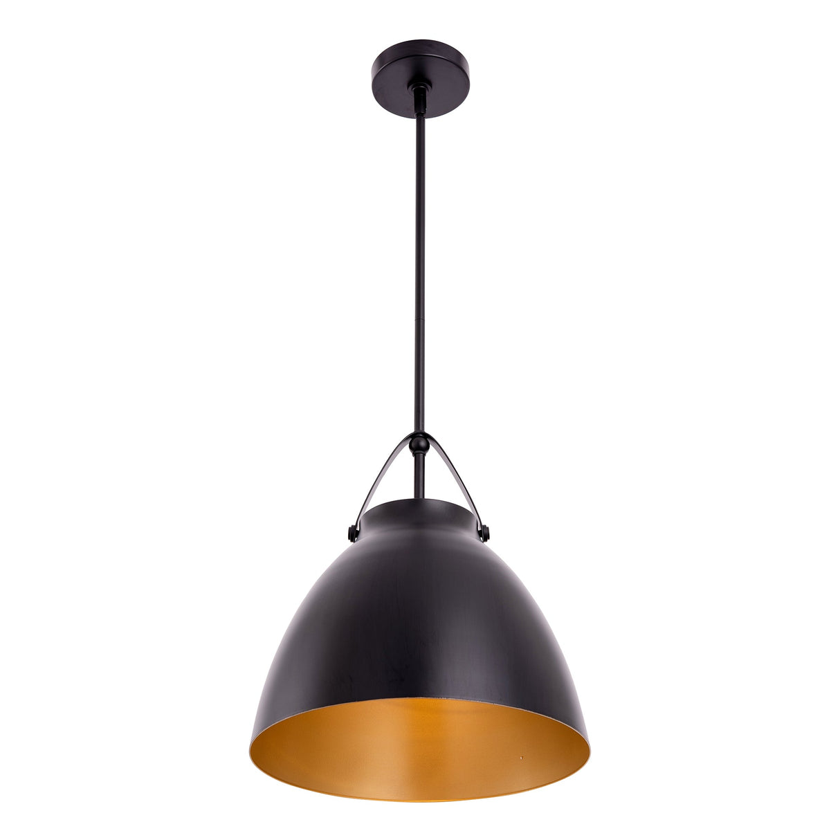 Modern 1-Light Metal Dimmable Pendant Light
