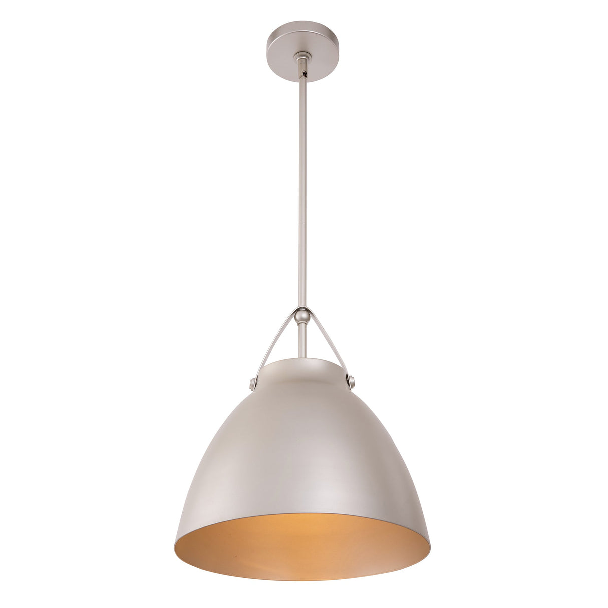 Modern 1-Light Metal Dimmable Pendant Light