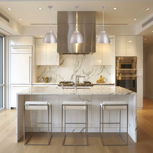 Modern 1-Light Metal Dimmable Pendant Light