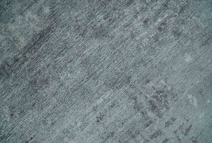 Modern Abstract 5.9x8.5 Silver, Beige and Charcoal Hand Knotted bamboo Silk Area Rug