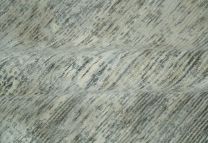 Modern Abstract Beige, silver, Gray and Charcoal 5x8 Hand loom Viscose Area Rug