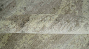Modern Abstract Silver and Beige Hand knotted 6x9 Art Silk Area Rug