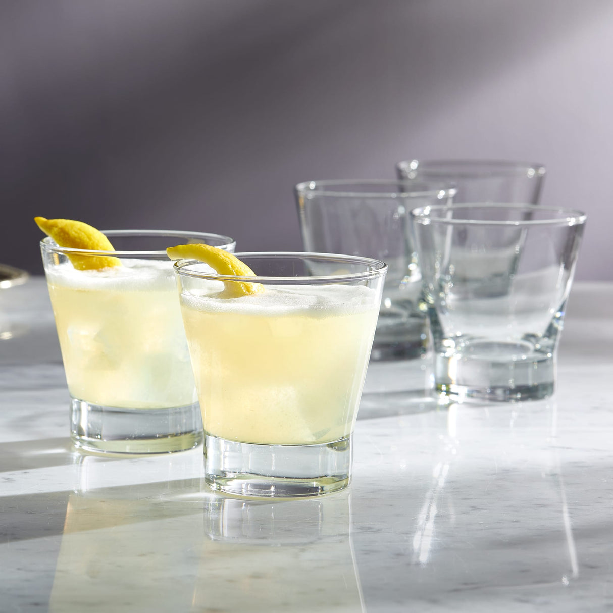 Modern Bar Essentials Double Old Fashioned Glasses, 10.5 ounce, Set of 6