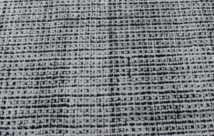 Modern Contemporary 5x8 Black and White Handmade Area Rug