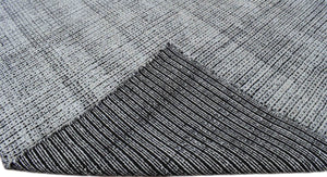 Modern Contemporary 5x8 Black and White Handmade Area Rug