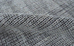 Modern Contemporary 5x8 Black and White Handmade Area Rug
