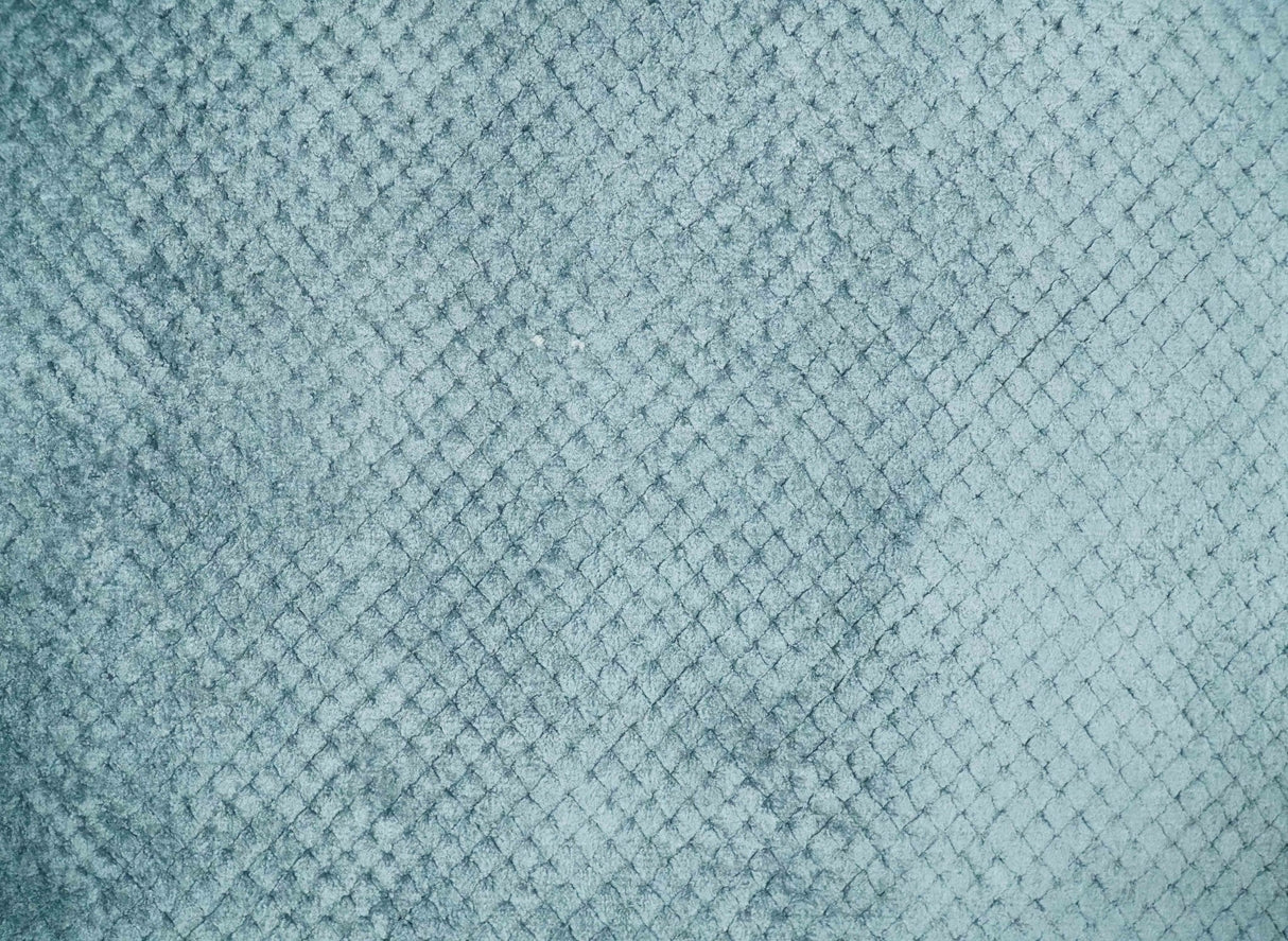 Modern Geometrical Cross Square Hand Made 2x4 Aqua Blue Art Silk Area Rug