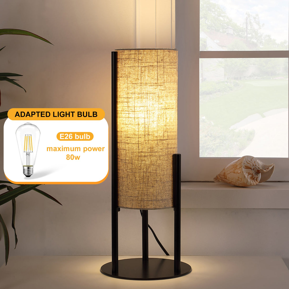Modern Linen Table Lamp