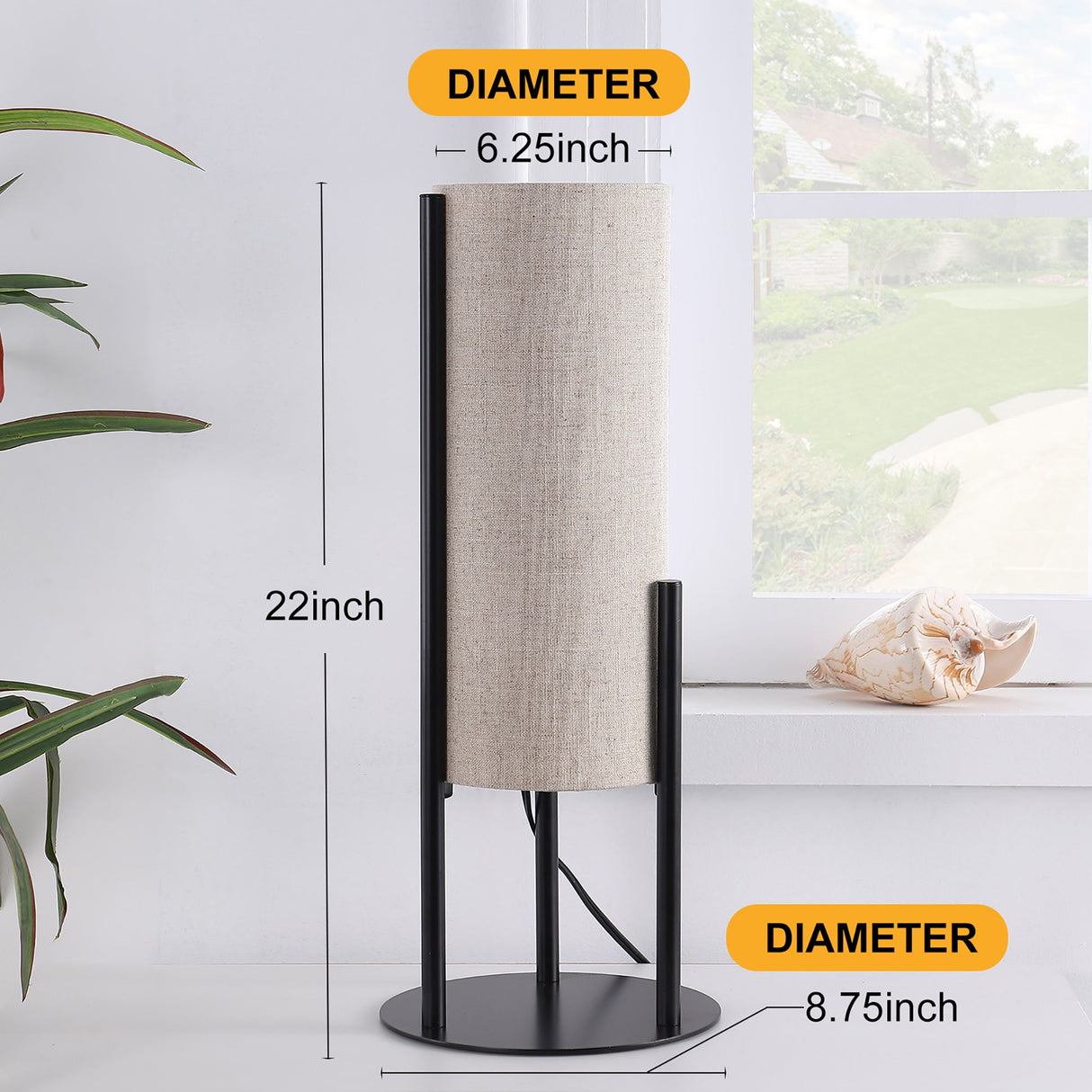 Modern Linen Table Lamp