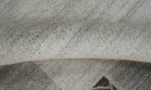 Modern Scandinavian 4.7x6.5 Brown and Silver Wool Hand Woven Area Rug | HL47