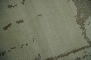Modern abstract Beige, Olive and Gray 6x9 Hand Knotted Wool and Art Silk Area Rug