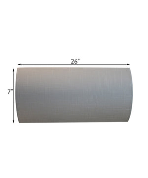 Moderne Vanity Light Cover Refresh Kit, 26"W White Textured Fabric Shade - DIY Upgrades Hollywood Lights (No Wiring)