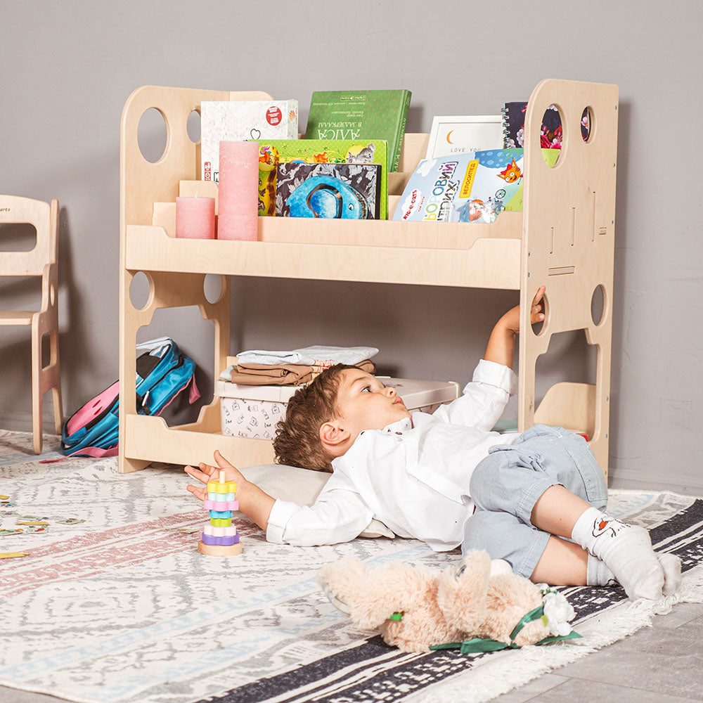 Montessori Book Display Shelf