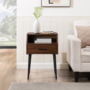 Mora 18" Contemporary Side Table with Storage