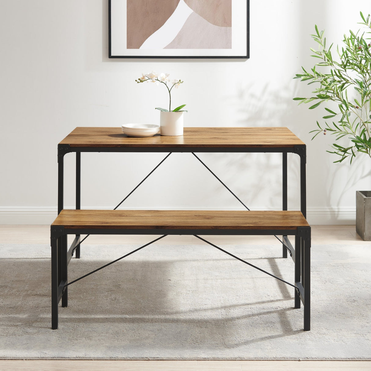 Morgan Iron Dining Bench