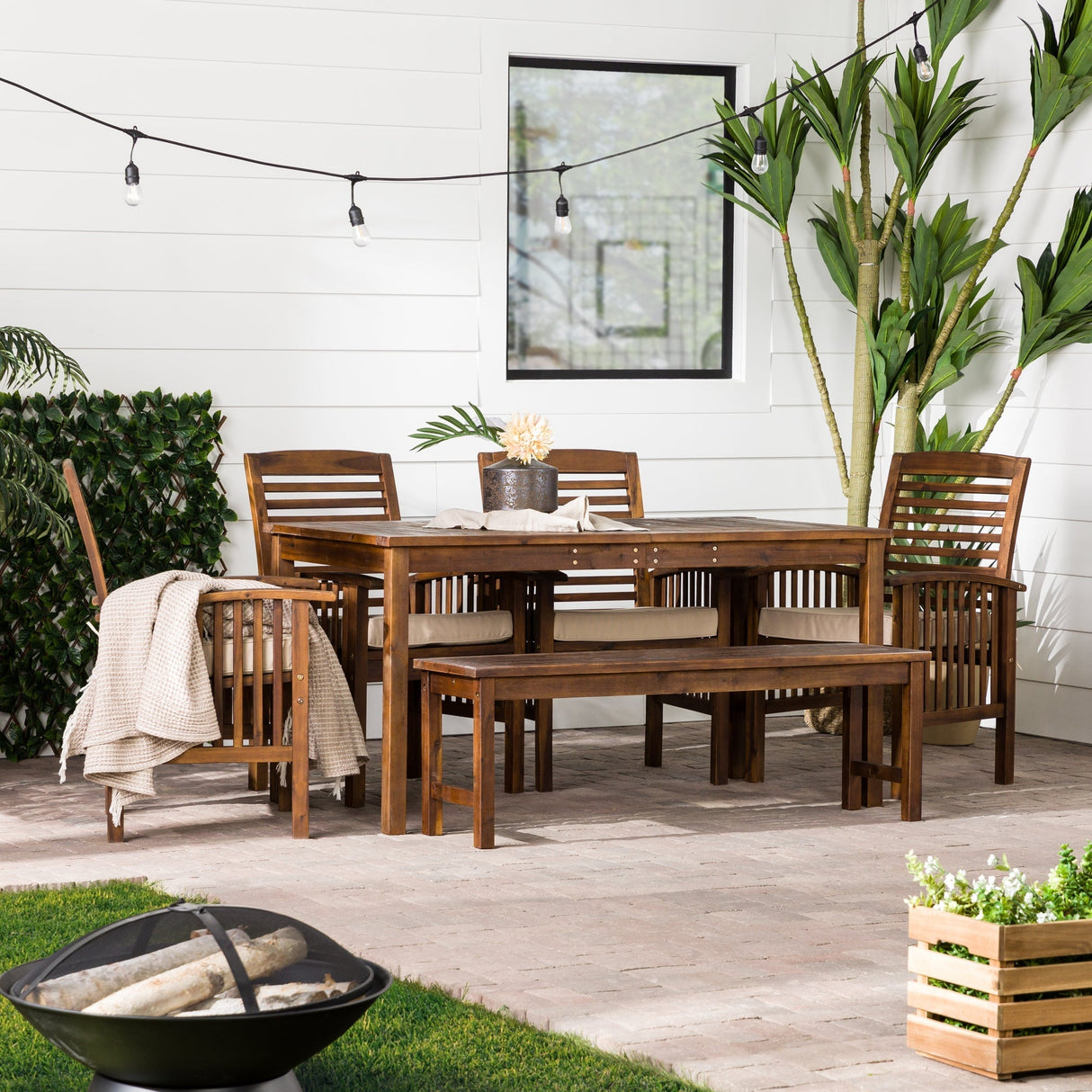 Mumford Outdoor Patio 6-Piece Dining Set