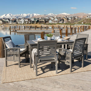 Mumford Outdoor Patio 7-Piece Dining Set with Cushions